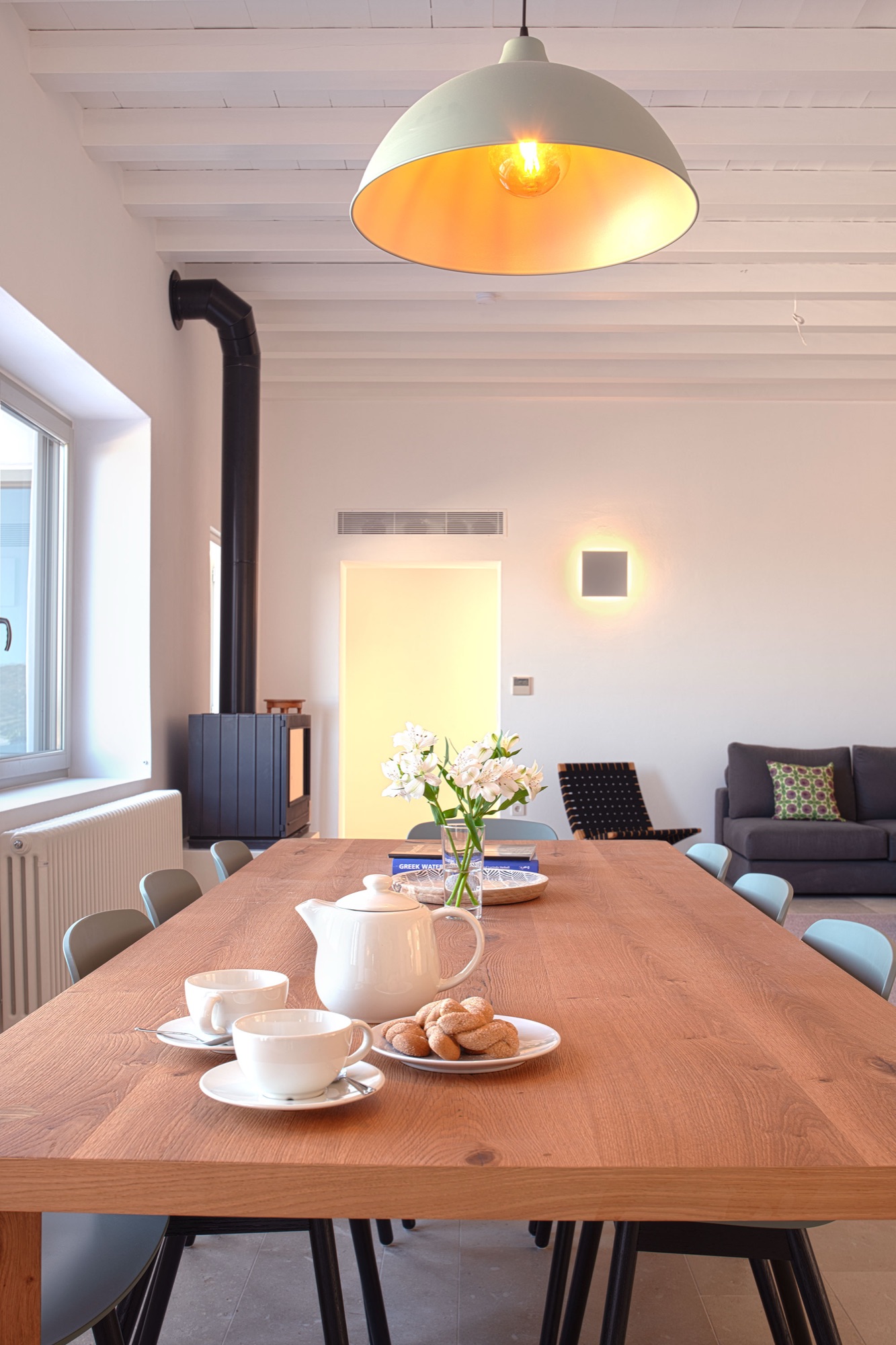 The living room seating area