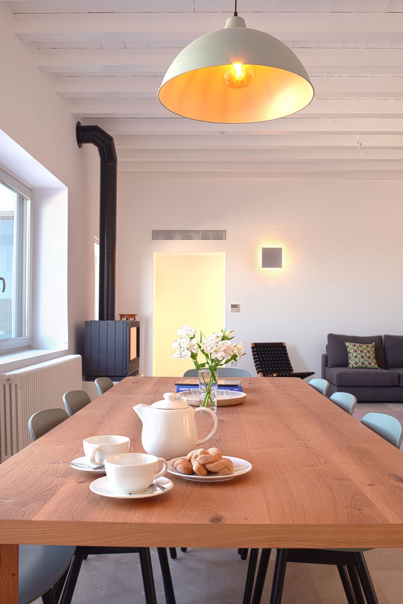 The living room seating area