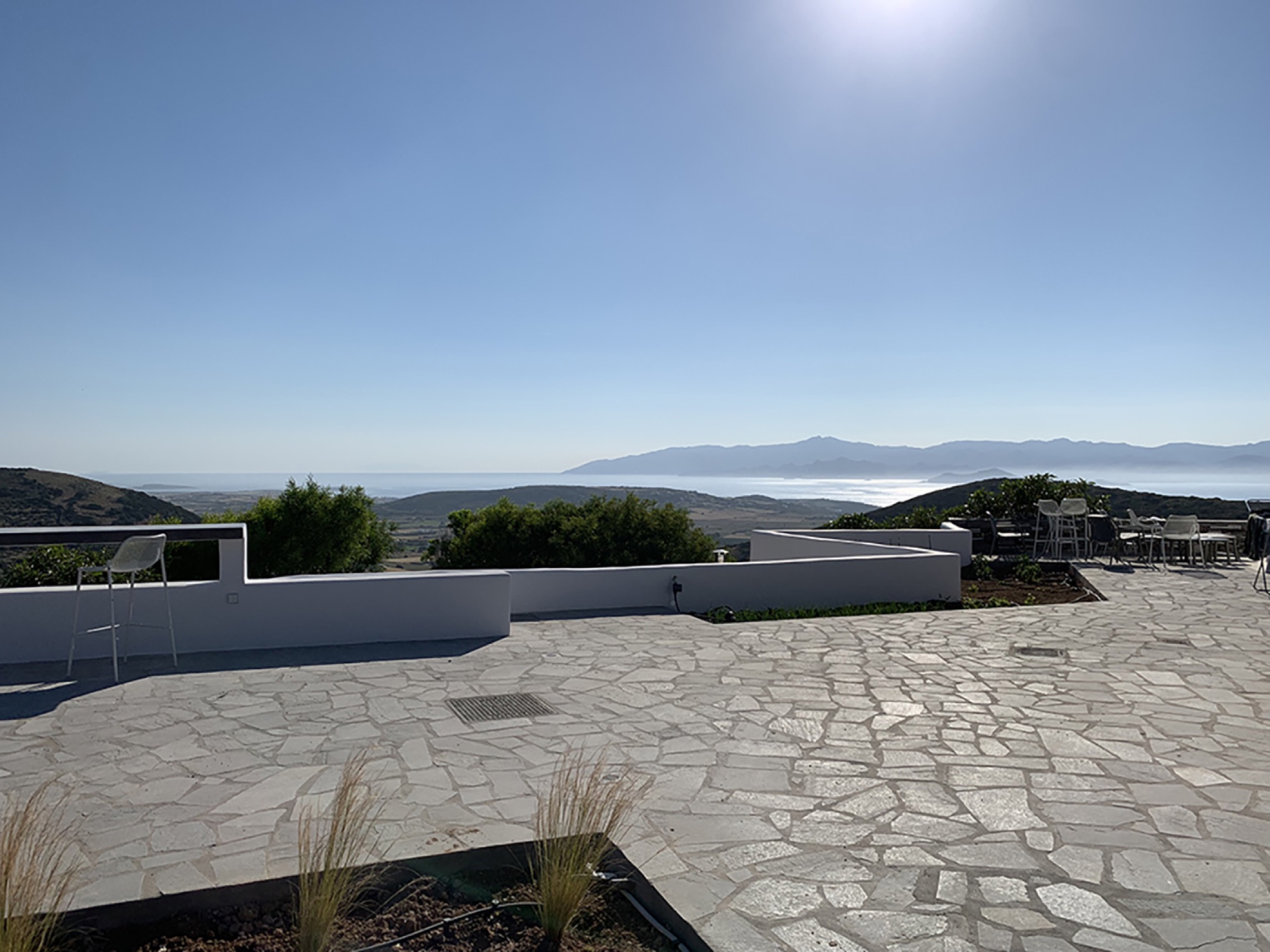 Panoramic view from the villa terrace